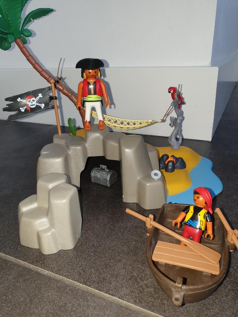 4139 Playmobil Compacte Pirateneilandset, Ophalen of Verzenden, Zo goed als nieuw, Complete set