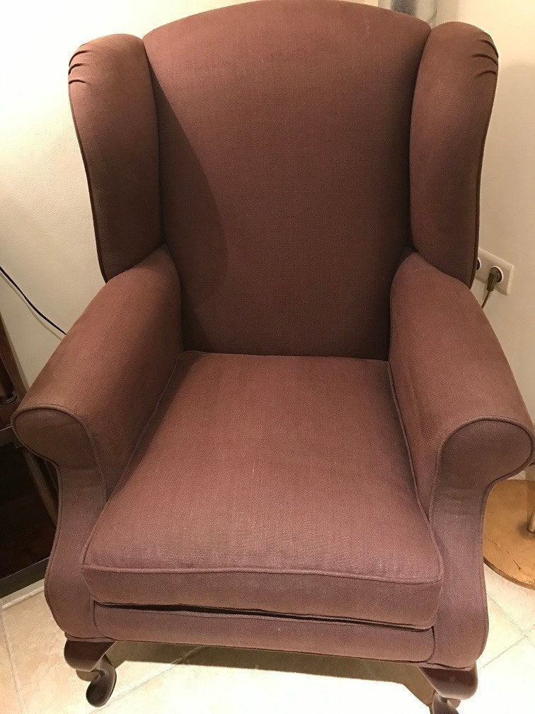 stoffen fauteuil - oorfauteuil zetel flamant, Ophalen, Wilms, 75 tot 100 cm, Zo goed als nieuw