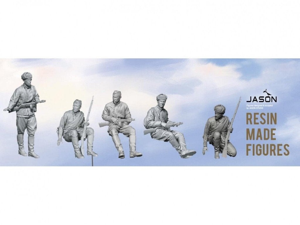 D-89,BORDER 1-35,NO,BT027,5 RUSSIAN Resin Figures,, Ophalen of Verzenden, Zo goed als nieuw, 1:35 tot 1:50