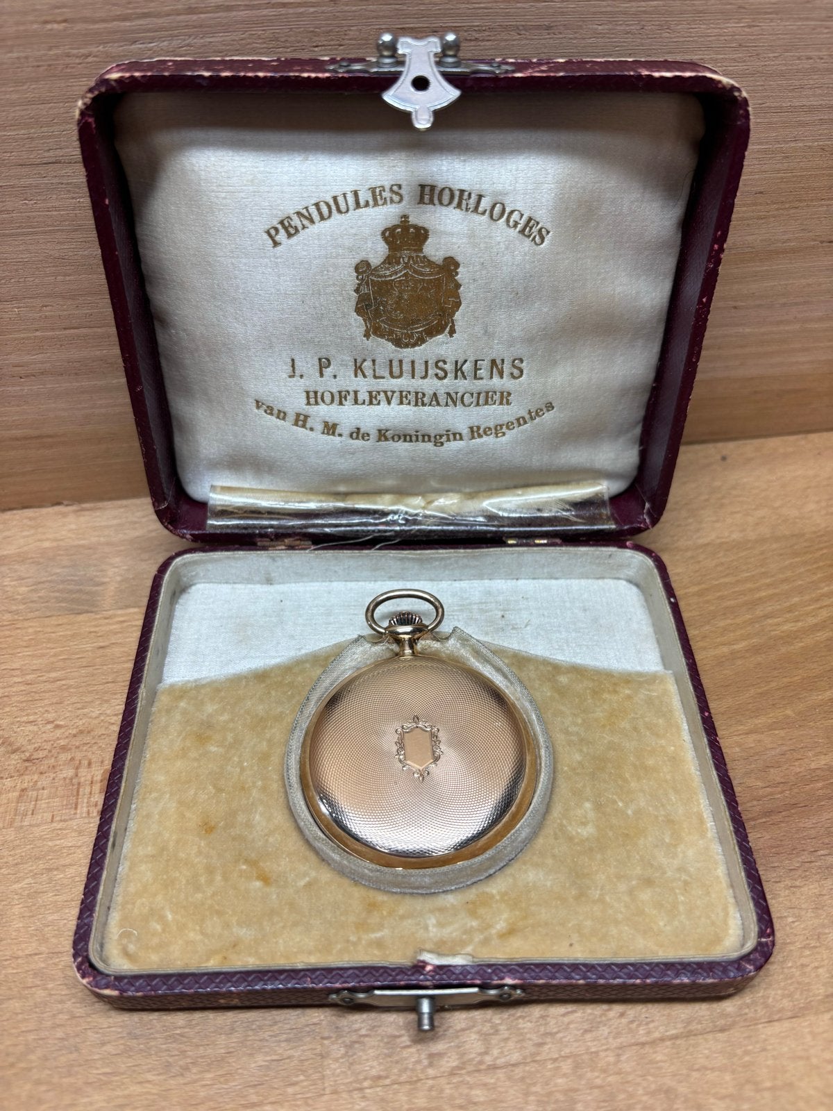 Antiek Gouden Savonet Zakhorloge J.P. Kluijskens Hofleveranc, Ophalen of Verzenden, Goud, Overige typen