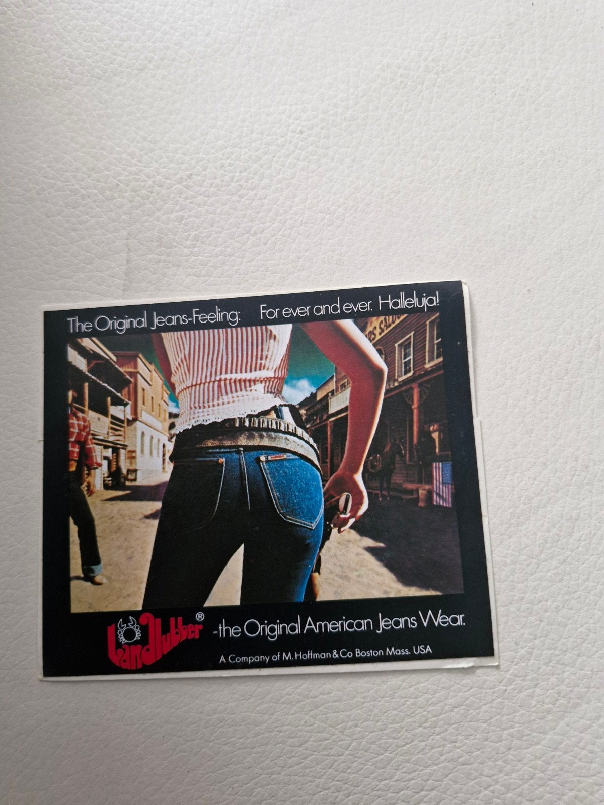 12124  Jean Lubber Sticker - The Original American Jeans Wea, Verzamelen, Ophalen of Verzenden, Gebruikt, Merk