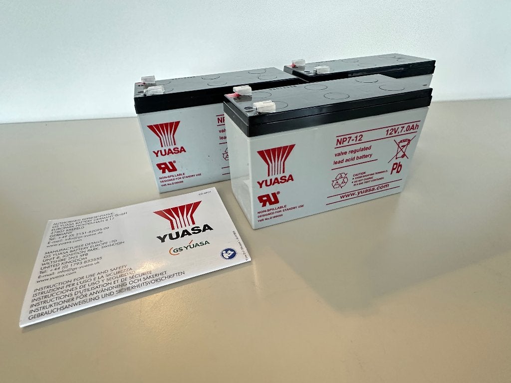 (3x) Yuasa accu NP7-12, 12V, 7.0Ah, Auto-onderdelen, Accu's en Toebehoren, Ophalen, Nieuw