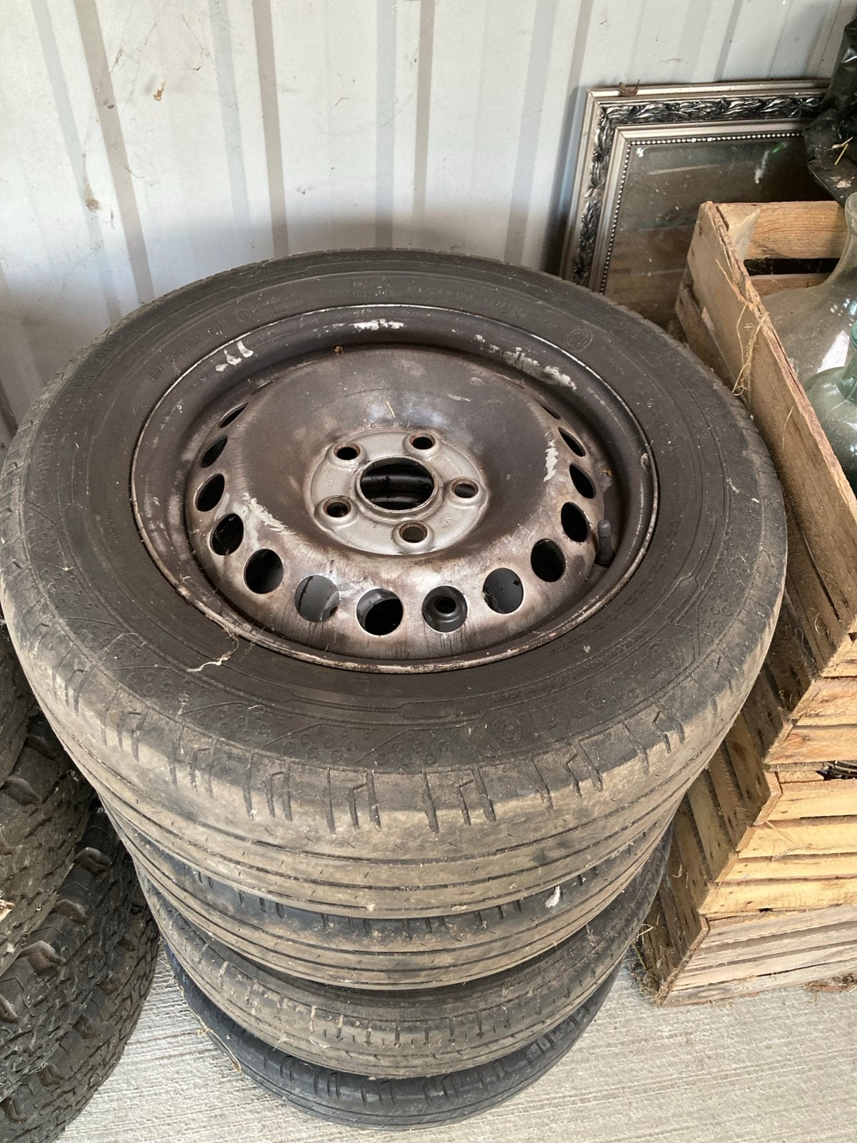Gebruikte Banden en Velgen 215/65 R16 transporter t5, Ophalen, Gebruikt