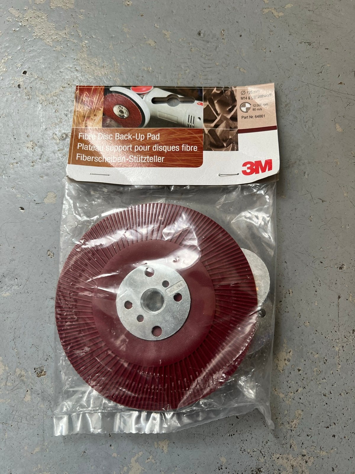 3M steunschijf voor schuurschijf 125mm, Ophalen of Verzenden, Nieuw, 1000 watt of meer, Haakse handslijpmachine