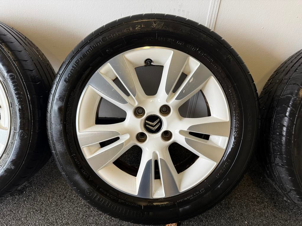 Citroën C3/DS3 zomer velgen 205/55/16, Ophalen of Verzenden, Gebruikt, Zomerbanden, Banden en Velgen