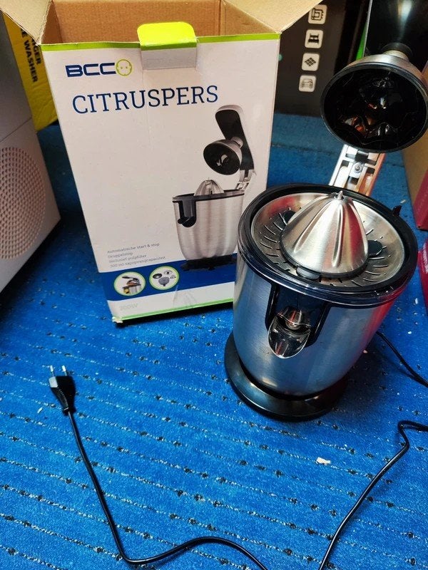 Citruspers, elektrische sinaasappelpers, Ophalen of Verzenden, Nieuw, Citruspers