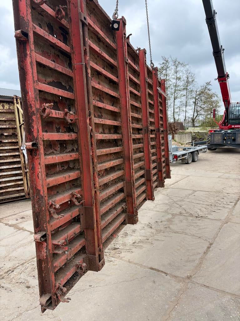 IJzeren schotten voor betonstorten - 6 meter lang, 2 ton, Ophalen