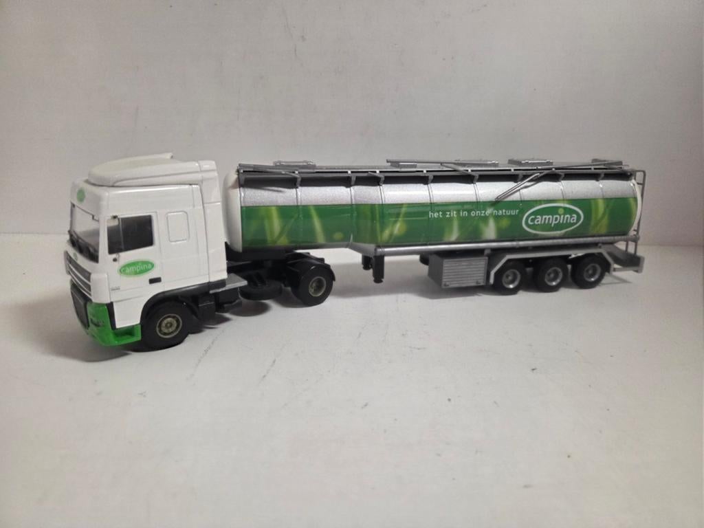Lion Toys DAF XF tankoplegger Campina, ., Ophalen of Verzenden, Zo goed als nieuw, .