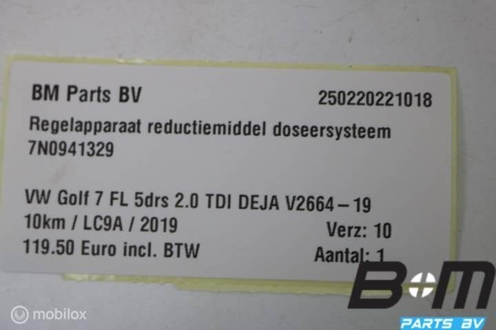 Regelapparaat reductie doseersysteem VW Golf 7 7N0941329, Gebruikt