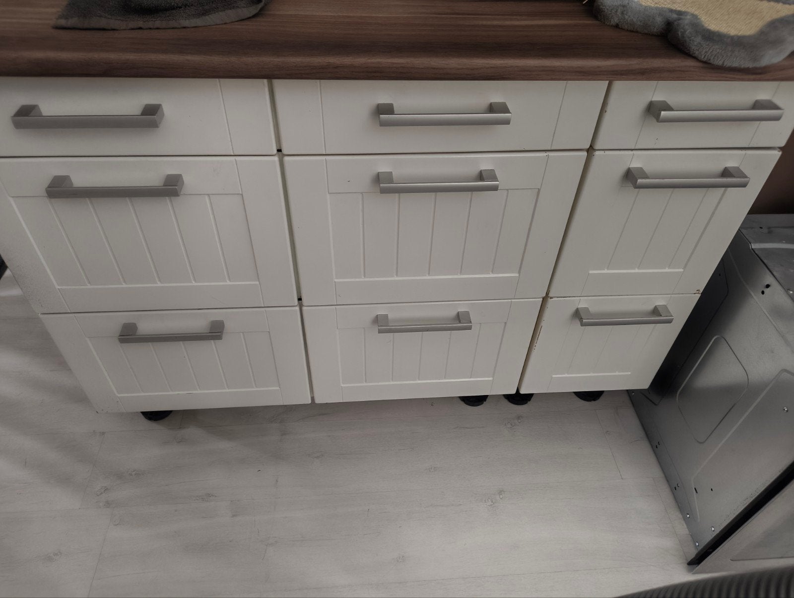 2 keuken ladekasten 90cm en 30cm, Huis en Inrichting, Ophalen, 25 tot 50 cm, Wit, 50 tot 100 cm