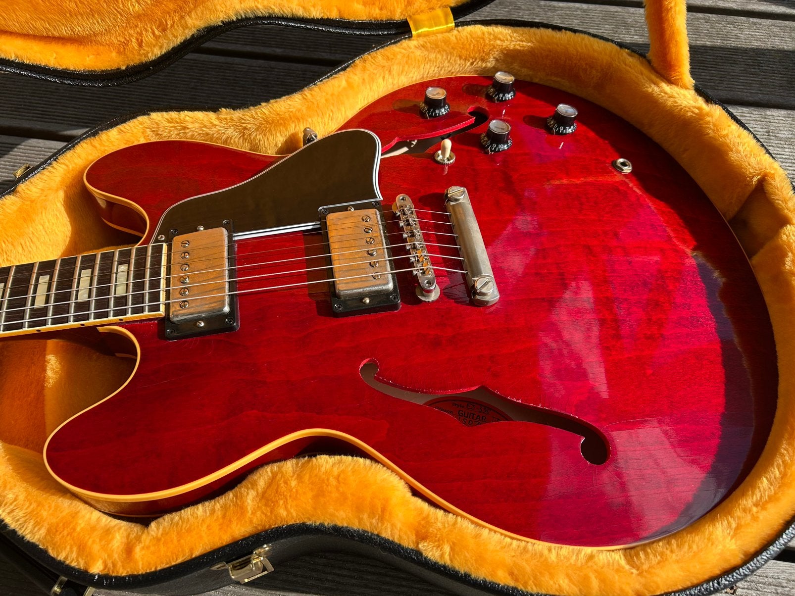Gibson Custom Shop Murphy Lab ES-335 1964 Historic Reissue, Ophalen of Verzenden, Zo goed als nieuw, Semi-solid body, Gibson
