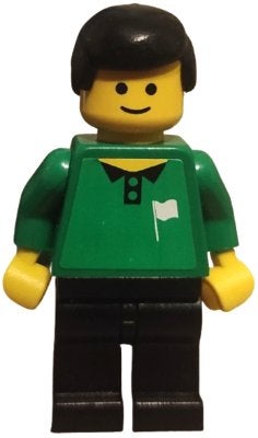 LEGO Sports soc112s Soccer Referee Green, Line - Black Legs,, Gebruikt, Overige thema's, Lego, Ophalen of Verzenden