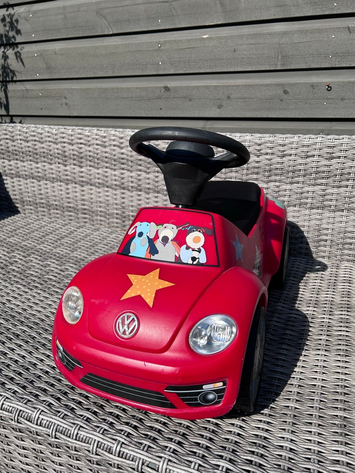 Rode Volkswagen Kever loopauto voor kinderen, Ophalen, Gebruikt