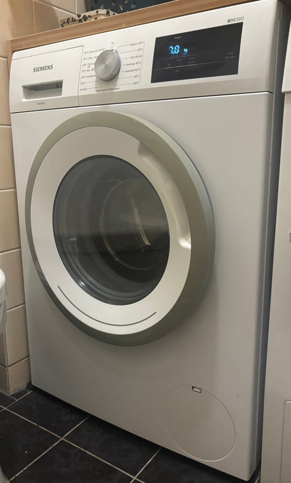 Siemens iQ300 Wasmachine WM14N005NL/46 - Zo goed als nieuw, Ophalen, Zo goed als nieuw, Voorlader, 85 tot 90 cm