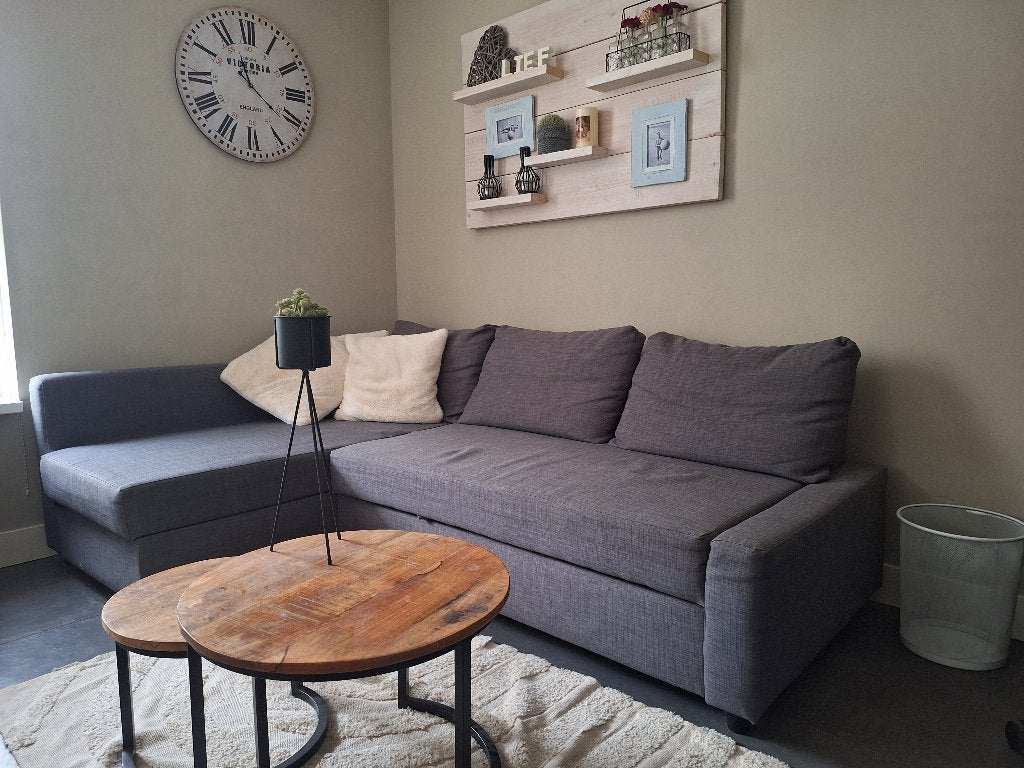 Slaapbank Ikea, Huis en Inrichting, Banken | Bankstellen, Ophalen, Gebruikt, 125 tot 150 cm, Hoekbank