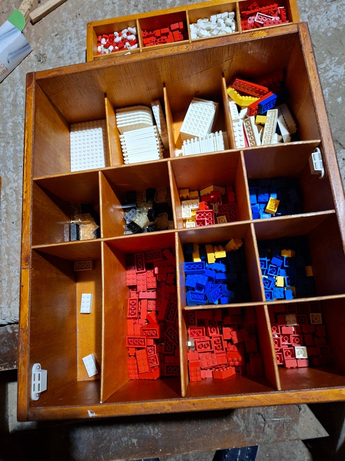 Grote partij LEGO blokjes in houten sorteerkisten, Ophalen of Verzenden, Gebruikt, Overige merken