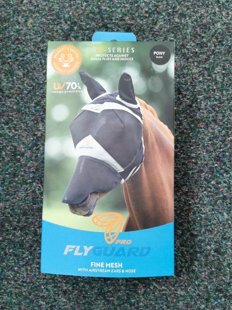 Shires vliegenmasker 6665 zwart xs pony/smpony/pony/cob/full, Eu, Ophalen of Verzenden, Shires, Eu