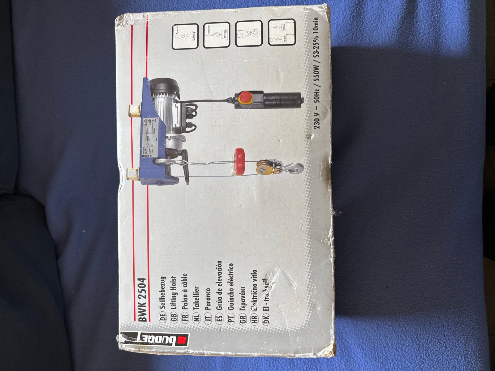 Budge BWK 2504 Takel - Elektrische Lier, Ophalen, Nieuw, Elektrisch