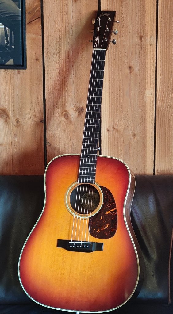 2013 Collings D2H Sunburst, Ophalen, Gebruikt, Western- of Steelstringgitaar, Met (piezo-)element