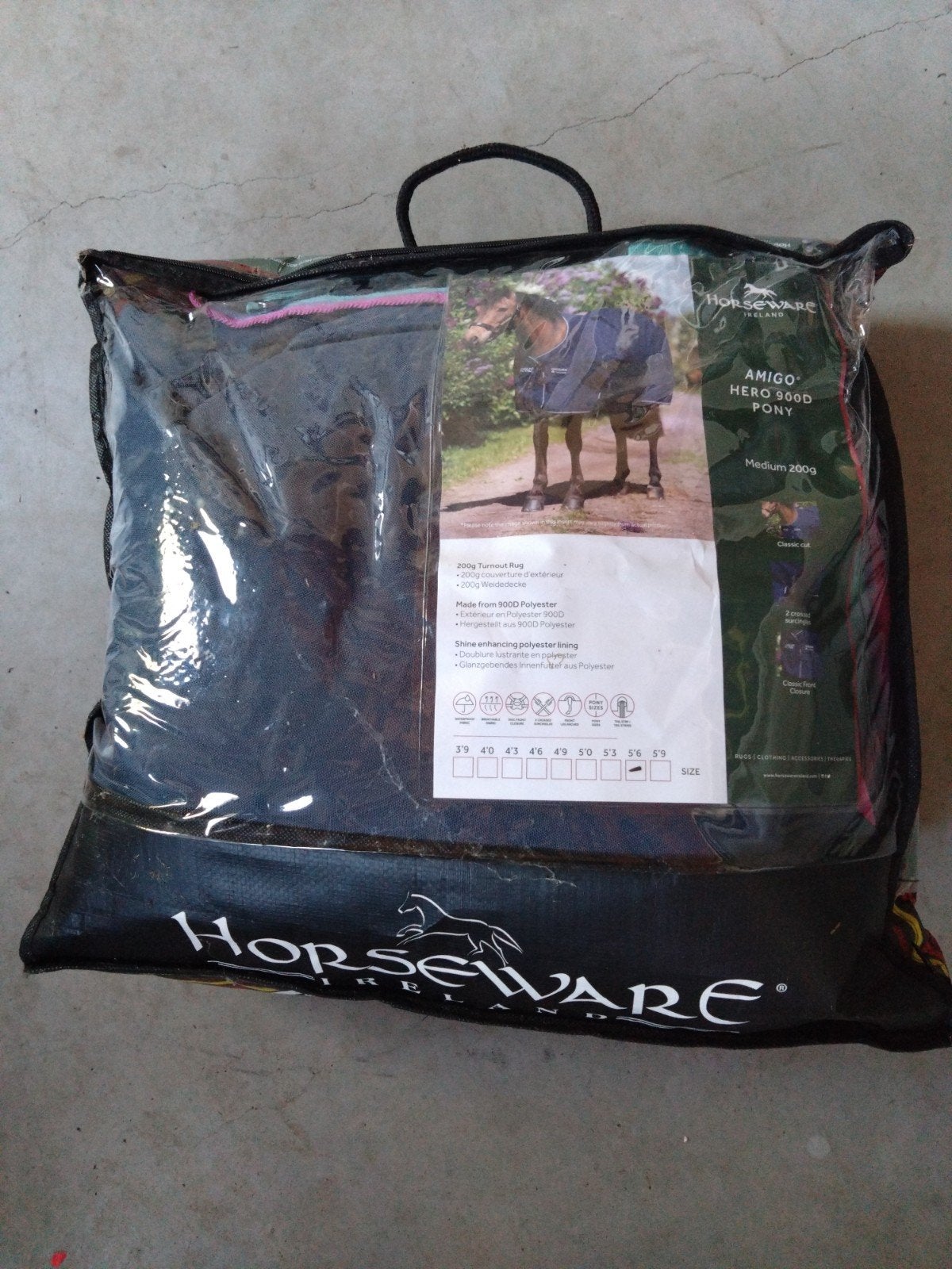 nieuw horseware ponydeken maat 5,6, Dieren en Toebehoren, Ophalen of Verzenden, Nieuw, Blauw, Amigo