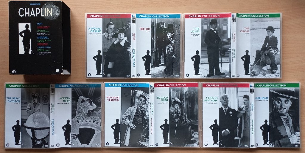 Charlie Chaplin Collection 10DVD Box, Verzenden, Nederlands, Zo goed als nieuw, Komedie