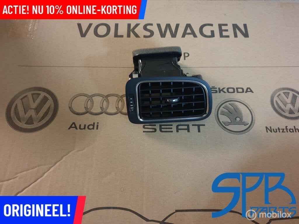 VW POLO 6R 6C RECHTS ROOSTER LUCHTROOSTER Chroom 6C0819704A, Gebruikt, Volkswagen, Ophalen of Verzenden, Volkswagen
