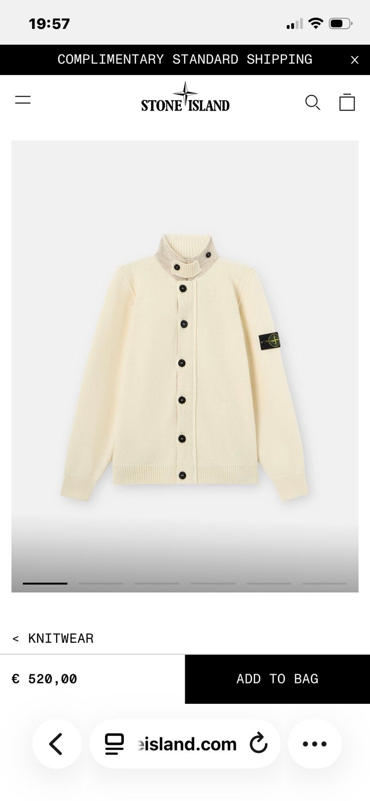 NIEUW dik wollen vest van Stone Island maat S, Ophalen of Verzenden, Nieuw, Maat 46 (S) of kleiner, Beige