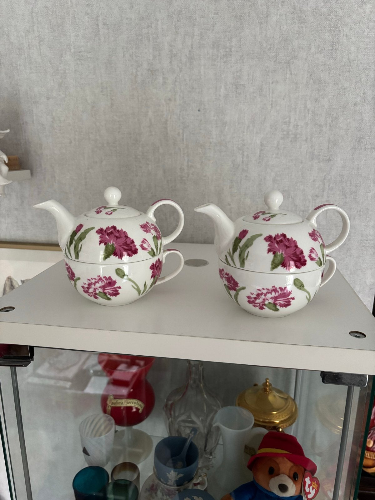 Laura Ashley Braemore porselein theepotje en kopje sets (2x), Huis en Inrichting, Overige merken, Klassiek, Nieuw, Ophalen of Verzenden