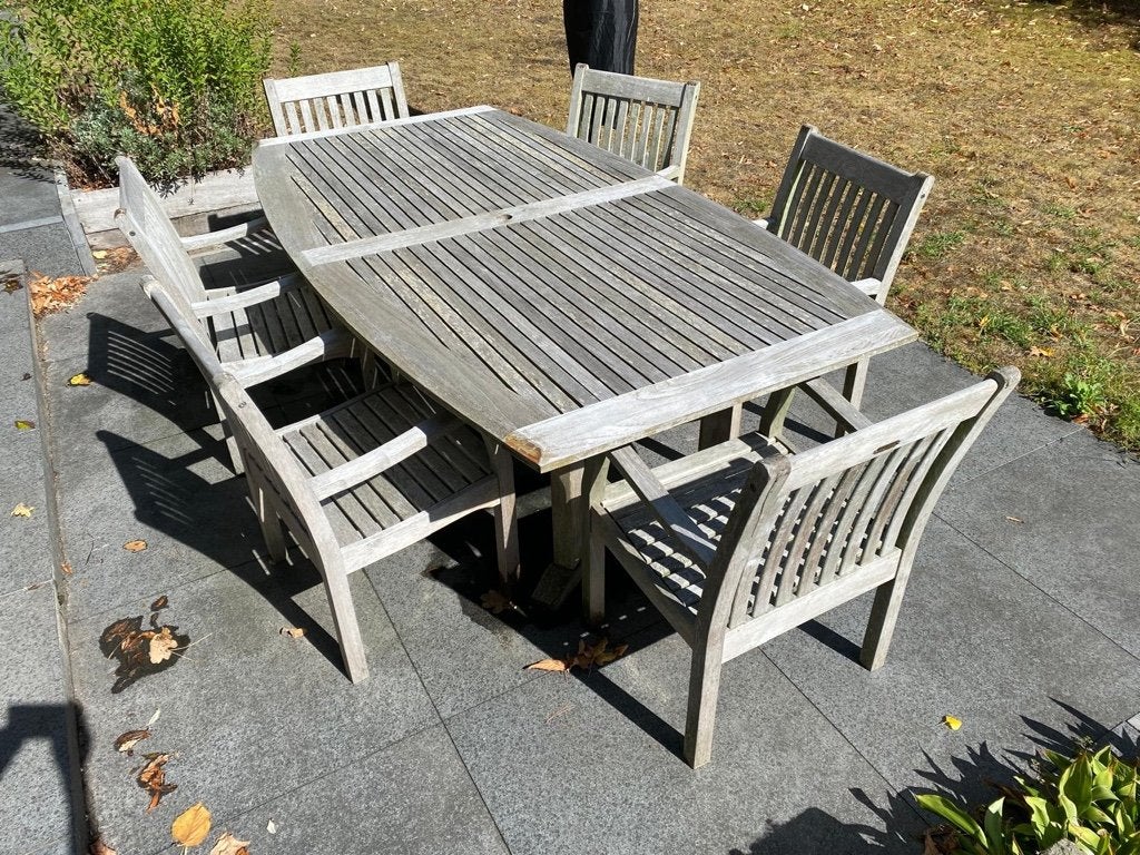 Allure tuinset, Tuin en Terras, Ophalen, Gebruikt, Hardhout, 6 zitplaatsen