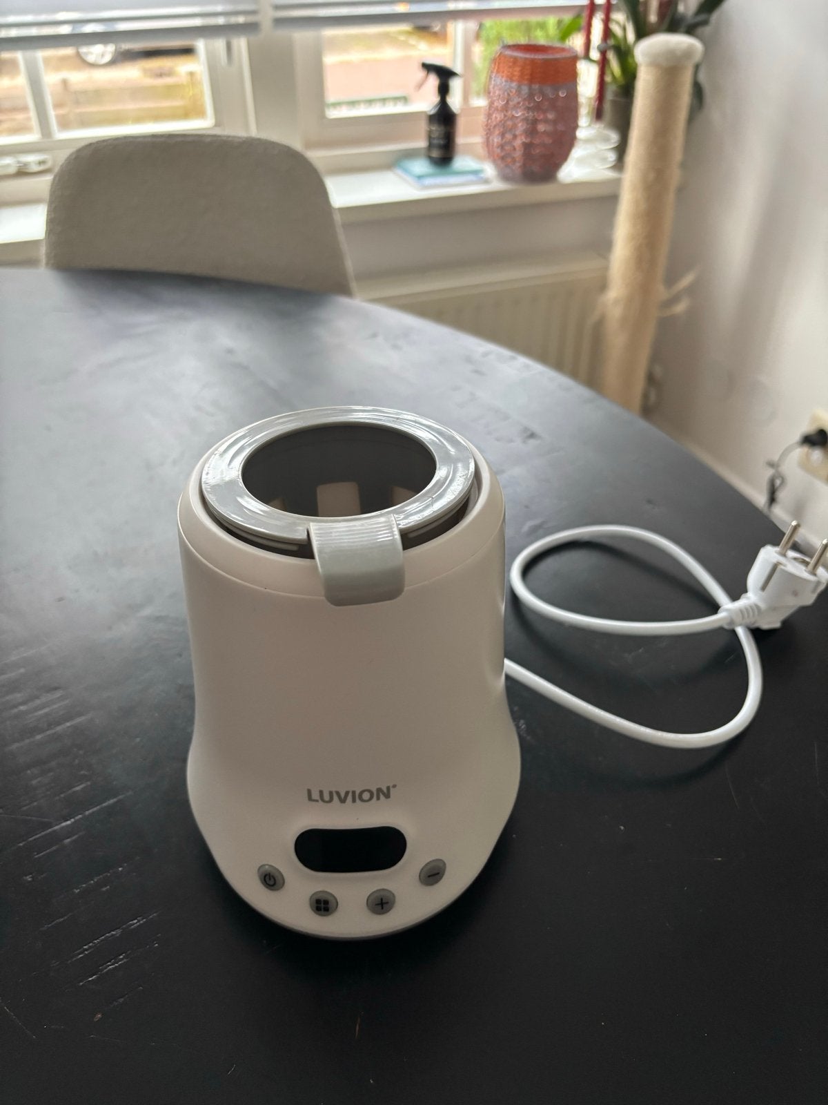 Luvion flessenwarmer, Ophalen of Verzenden, Zo goed als nieuw, Flessen- of potjesverwarmer, Luvion