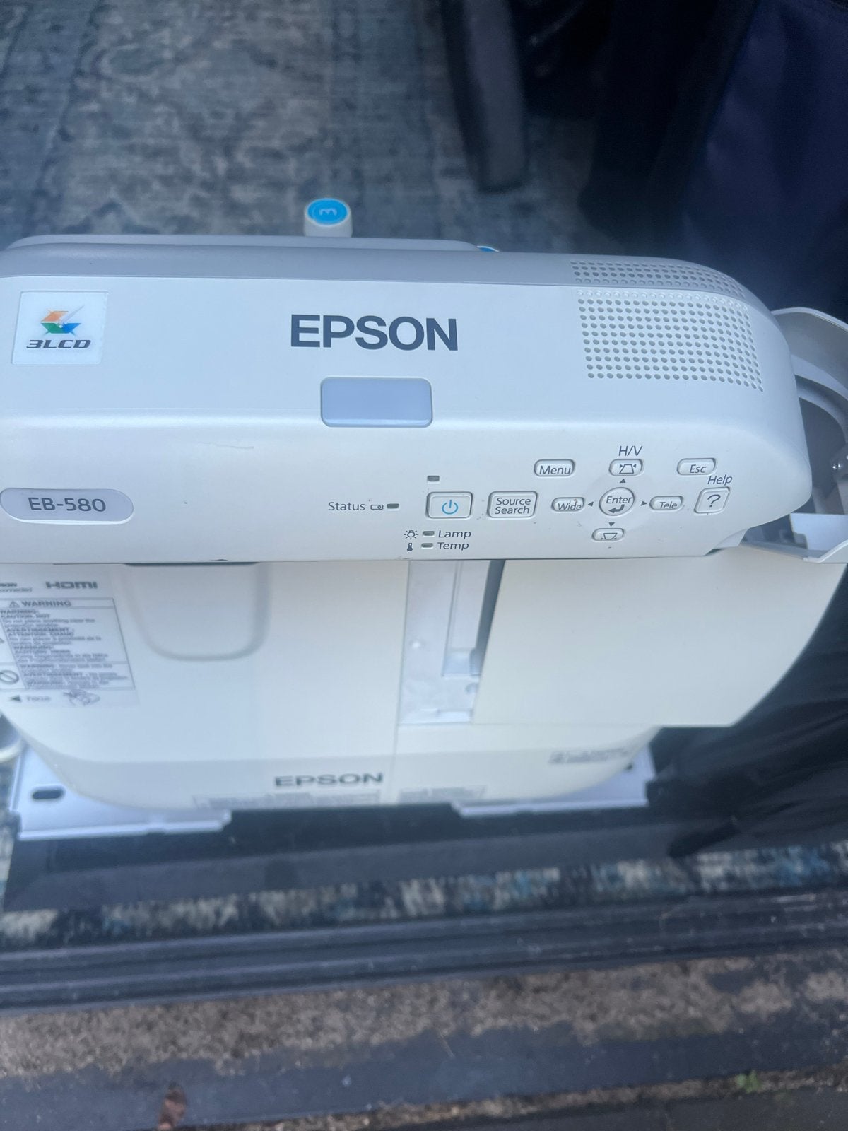 Epson EB-580 3LCD Beamer Projector - Gebruikt, Ophalen of Verzenden, Gebruikt, LCD, Overige resoluties
