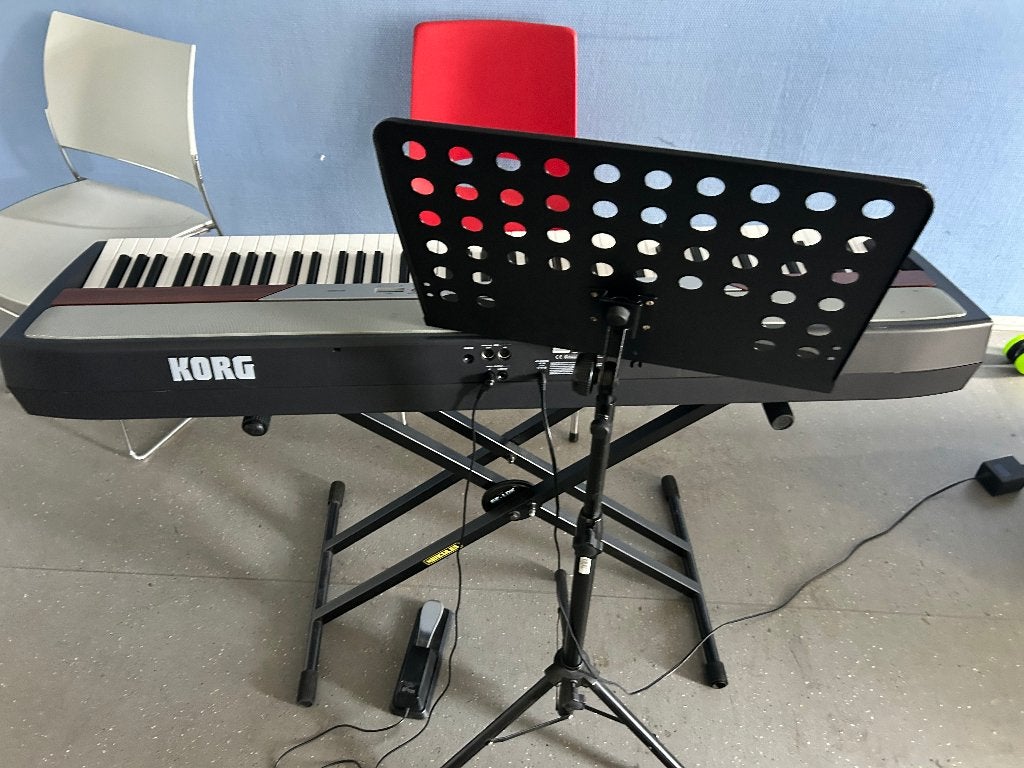 Korg SP-250 digitale piano – 88 gewogen toetsen + draagtas, Ophalen, Gebruikt, Zwart, Digitaal