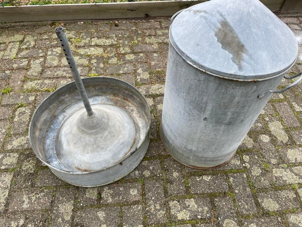 Grote zinken (voer) ton, Antiek en Kunst, Ophalen
