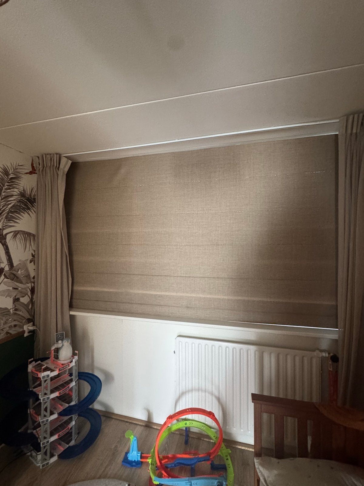 3x Veneta vouwgordijn Madison Night Linen – verduisterend, Huis en Inrichting, Ophalen, Vouwgordijn, Verduisterend, Polyester