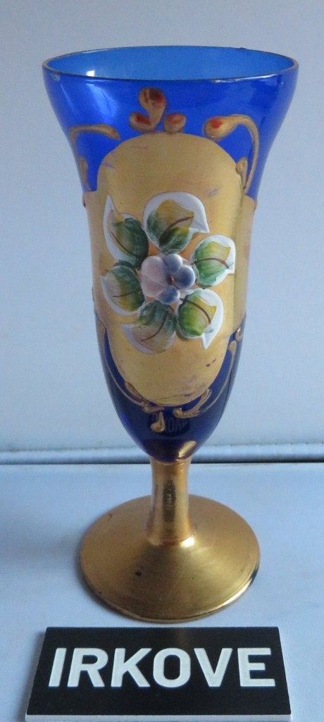 MURANO MET GOUD * LIKEUR GLAS * 2 Stuks Gaaf *, Verzenden