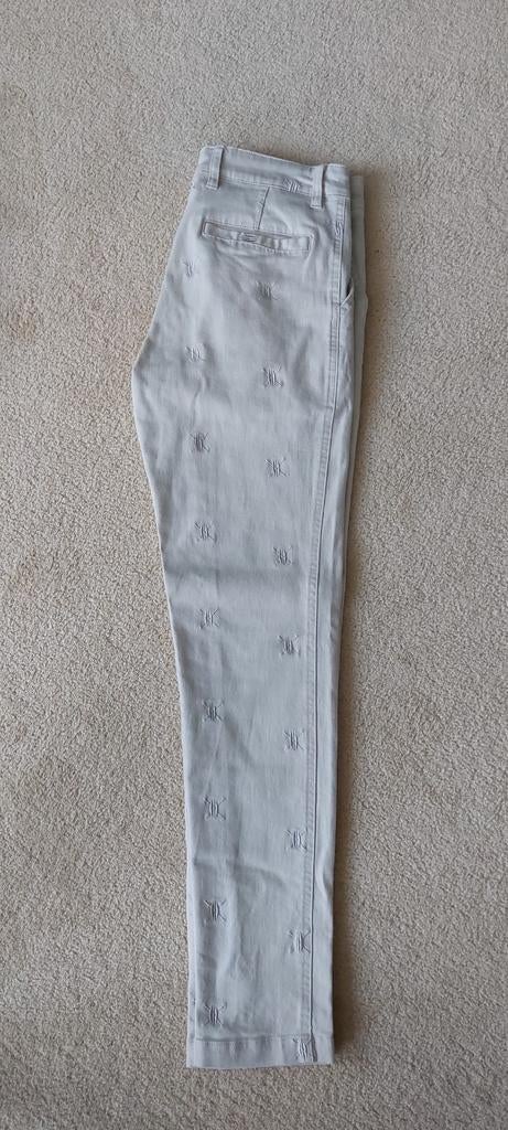Daily Paper Beige chino broek met subtiel patroon, Beige, Overige maten, Ophalen of Verzenden, Zo goed als nieuw