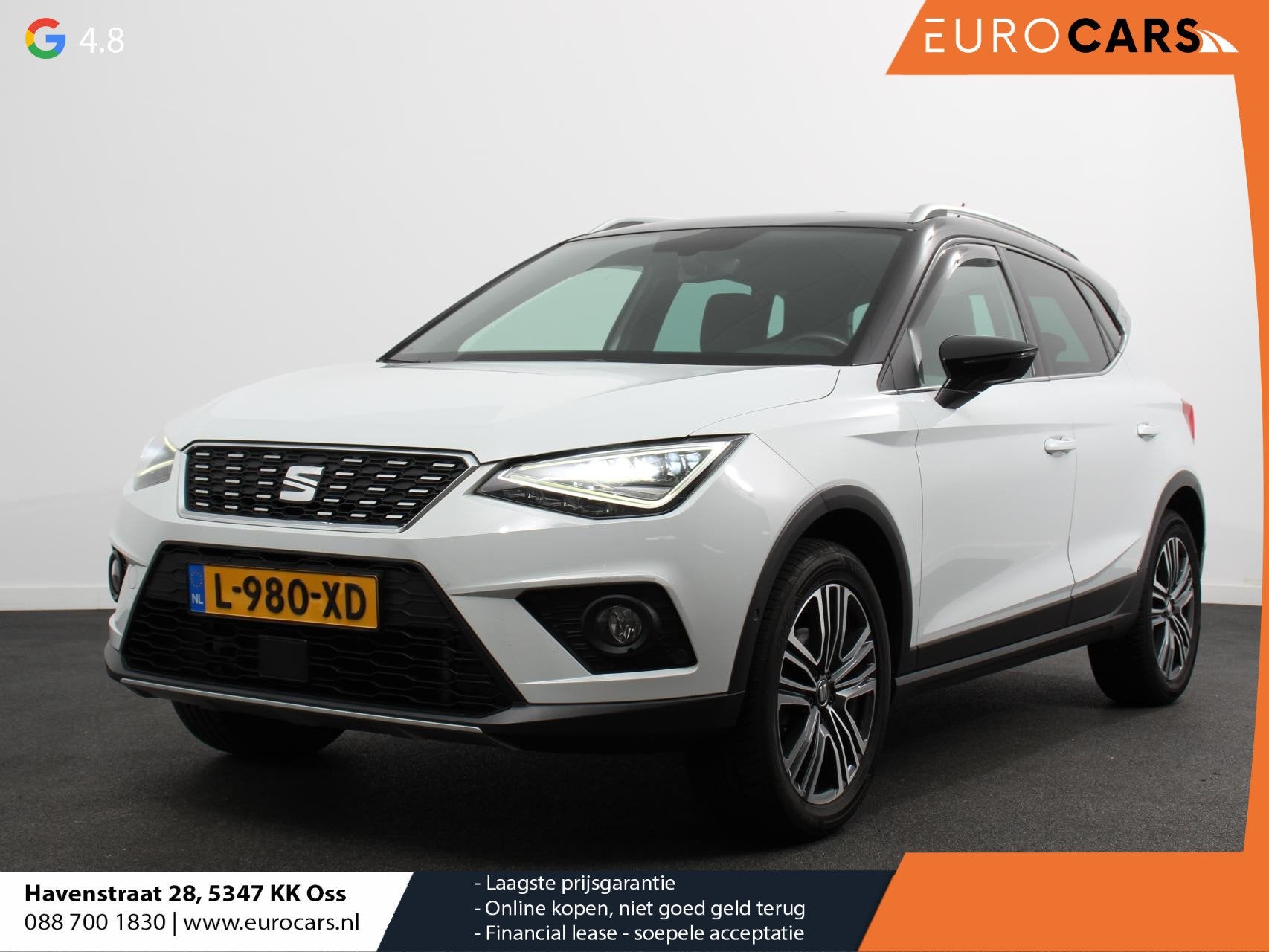 SEAT Arona 1.0 TSI 115pk automaat Xcellence Business Intense, Stof, Gebruikt, 600 kg, 3 cilinders