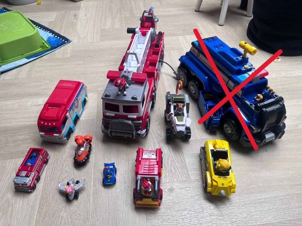 Paw Patrol auto's, Ophalen, Zo goed als nieuw