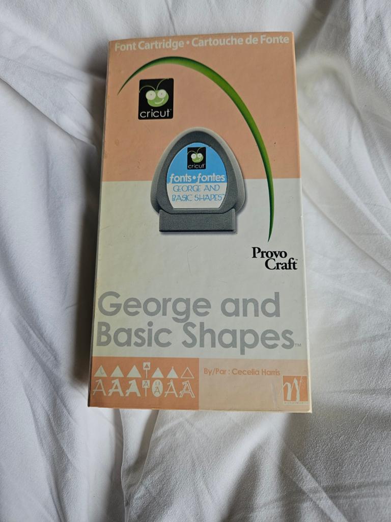 Cricut George and Basic Shapes Font Cartridge, Hobby en Vrije tijd, Knutselen, Gereedschap of Toebehoren, Ophalen