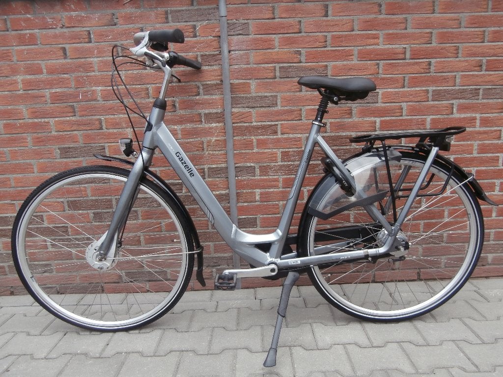 Zeer mooie Gazelle Orange C7 dames 57 cm. zilvergrijs, Ophalen, Gebruikt, Versnellingen, 56 cm of meer