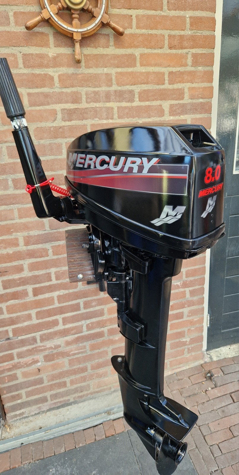 Mercury 8pk Langstaart op knuppel, Watersport en Boten, Ophalen of Verzenden, Zo goed als nieuw, Benzine, 10 tot 30 pk