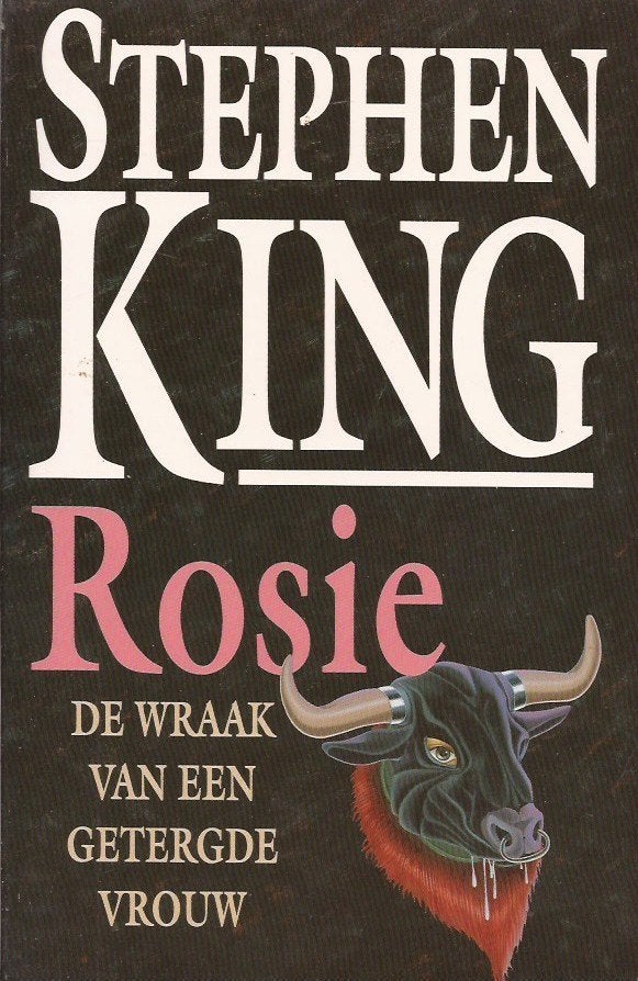 Stephen King Rosie De wraak van een getergde vrouw, Boeken, Gelezen, Stephen King, Ophalen of Verzenden, Amerika
