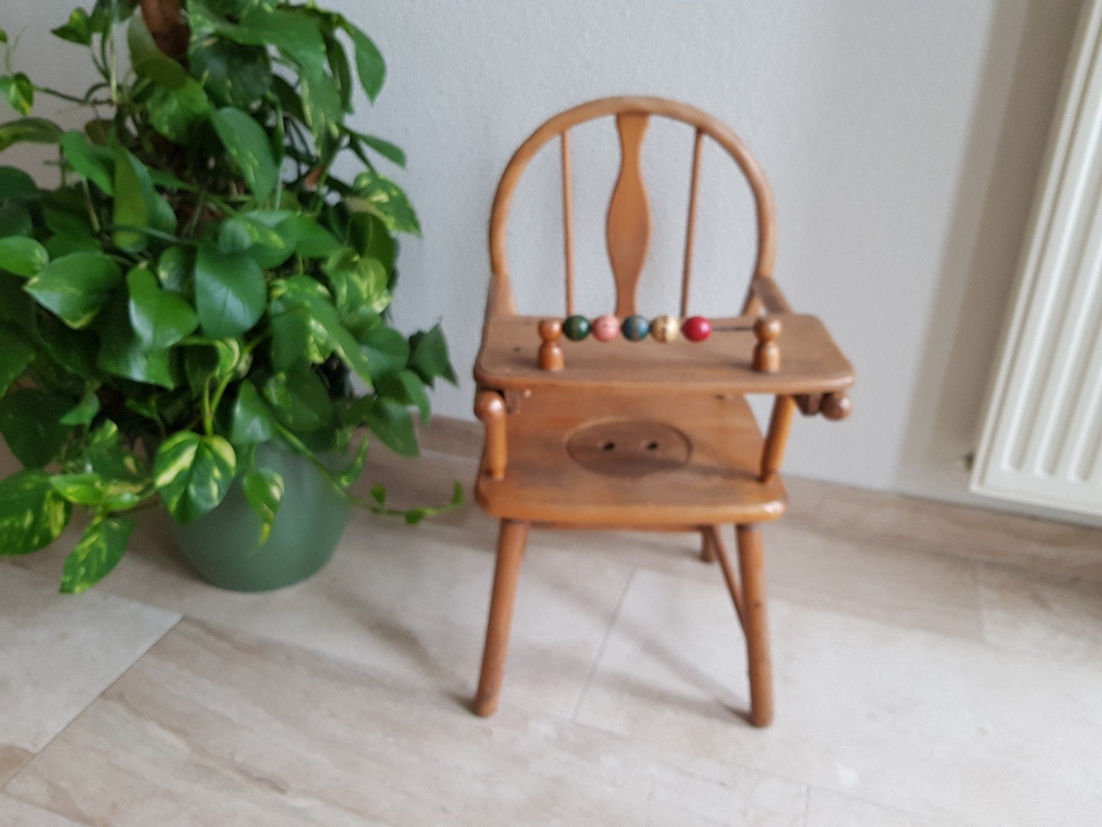 Vintage Kibofa Kinderstoel .Authentiek Houten Stoele, Ophalen, Gebruikt, Overige typen