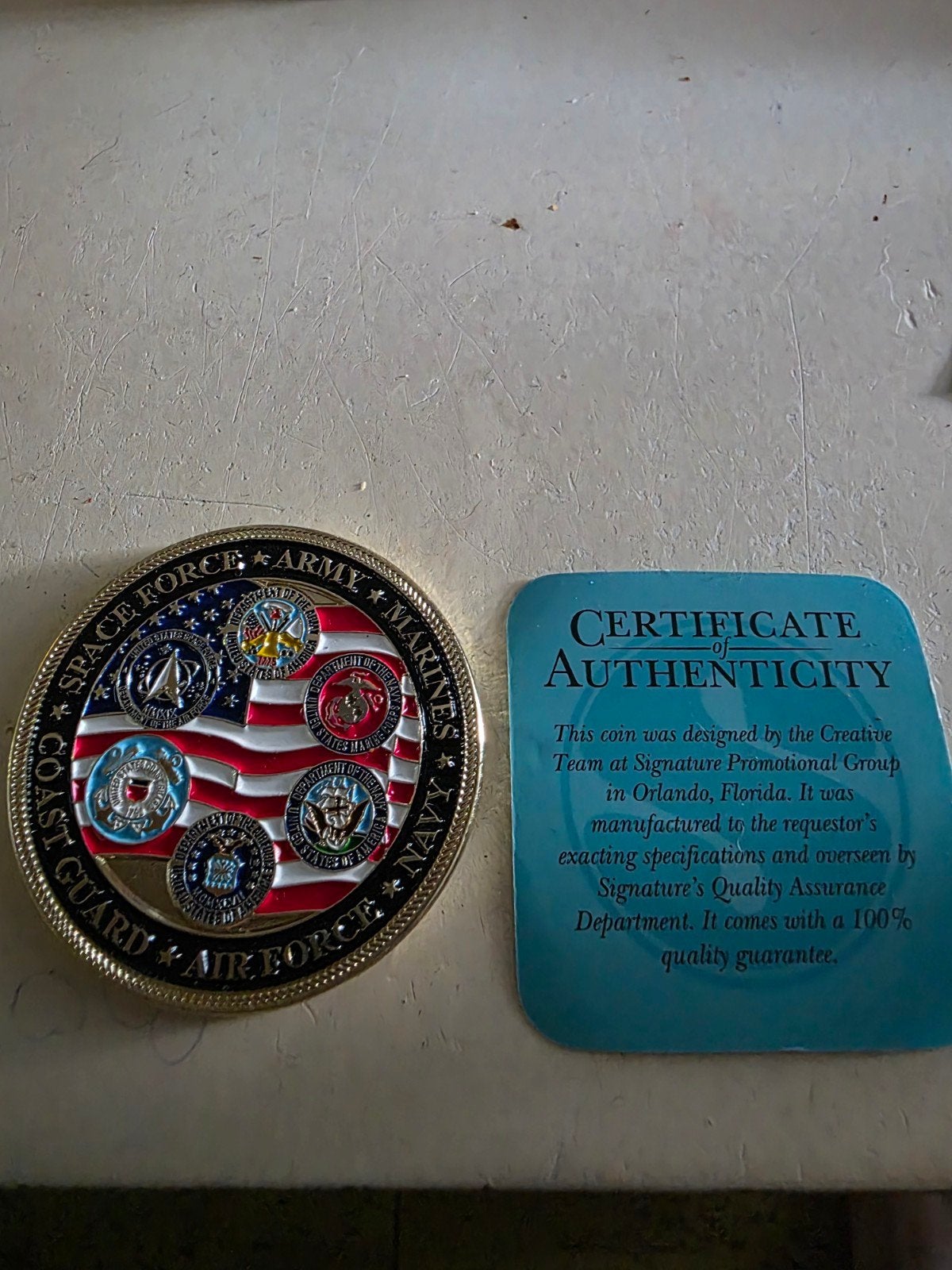 Coin met certificaat, Ophalen of Verzenden, Nieuw, Patch, Badge of Embleem