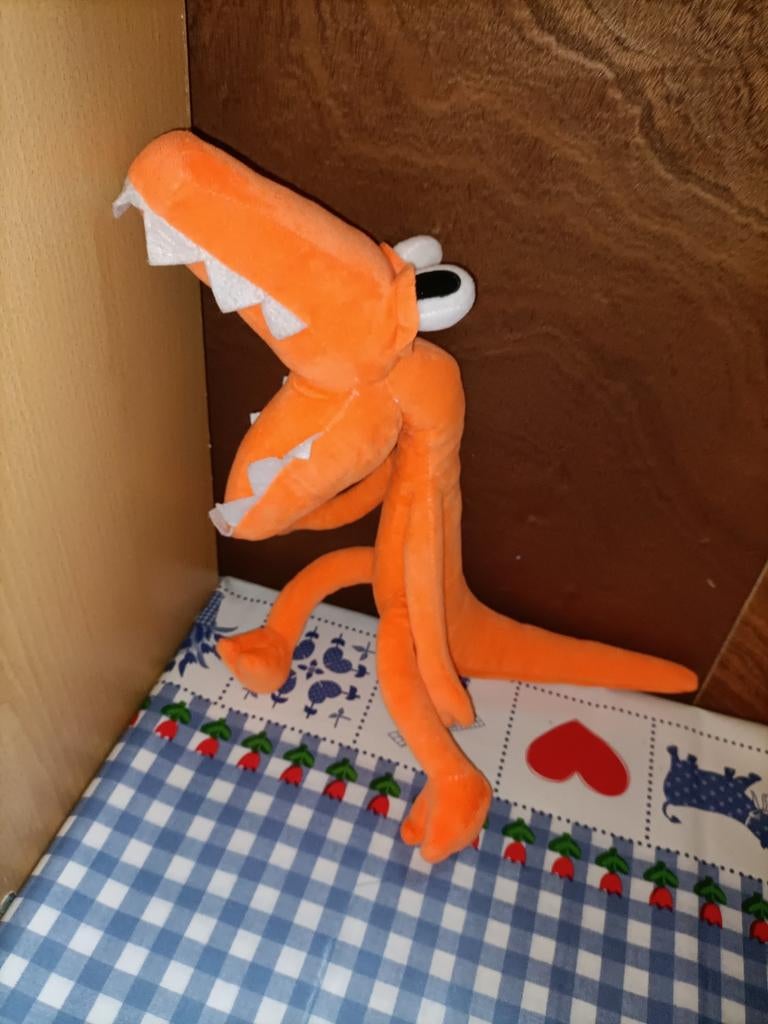 Rainbow friends oranje knuffel 38 cm groot, Kinderen en Baby's, Speelgoed | Knuffels en Pluche, Zo goed als nieuw, Ophalen of Verzenden