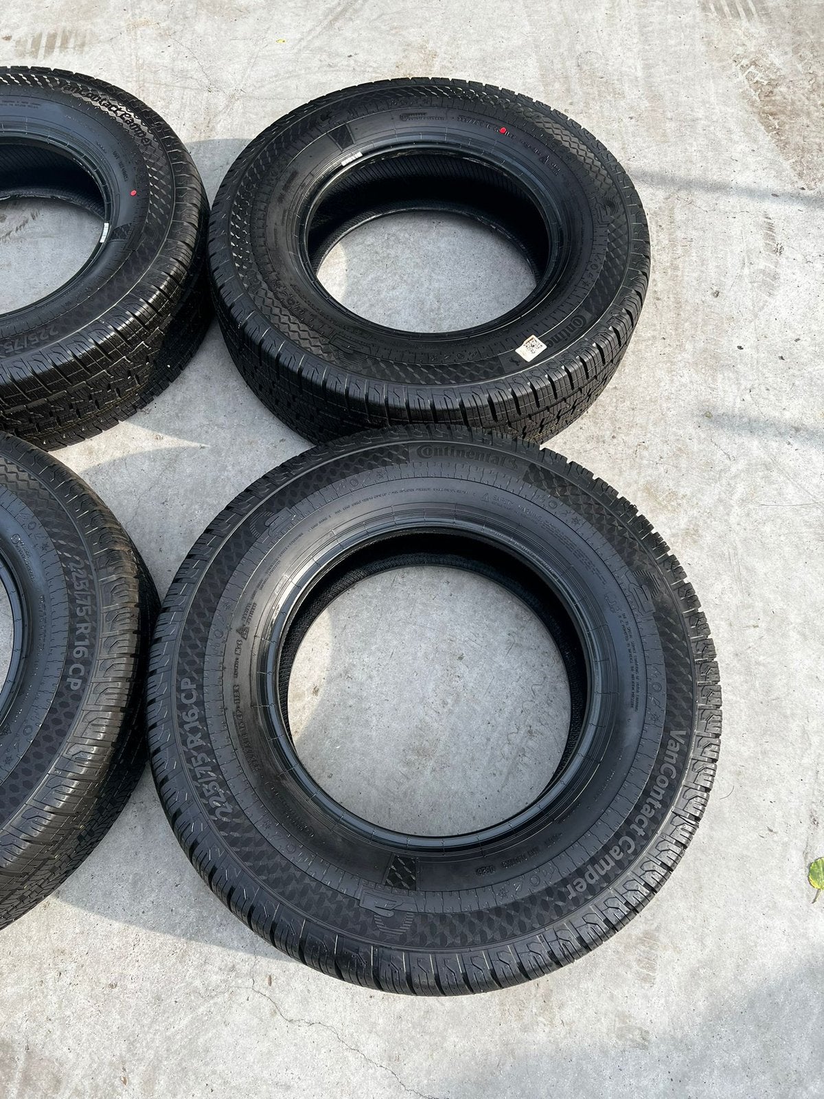 4x 225 75 R16 CP Continental Vancontact Camper CP Allweather, Bestelwagen, 16 inch, Nieuw, Ophalen of Verzenden