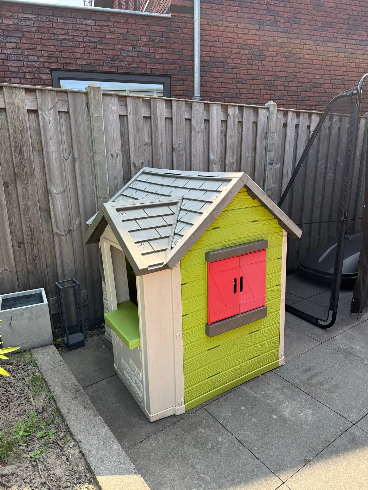 Smoby Speelhuisje voor kinderen - Groen/Grijs, Ophalen, Gebruikt, Kunststof