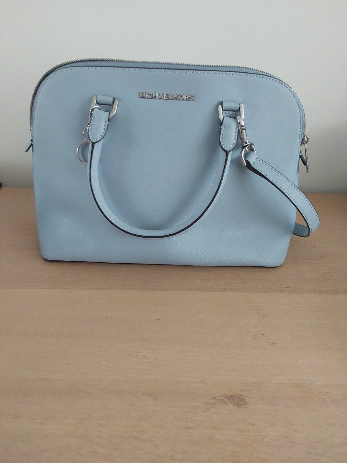 Michael Kors tas blauw zgan, Michael Kors, tas, dames tas,, Ophalen of Verzenden, Zo goed als nieuw, Blauw, Handtas
