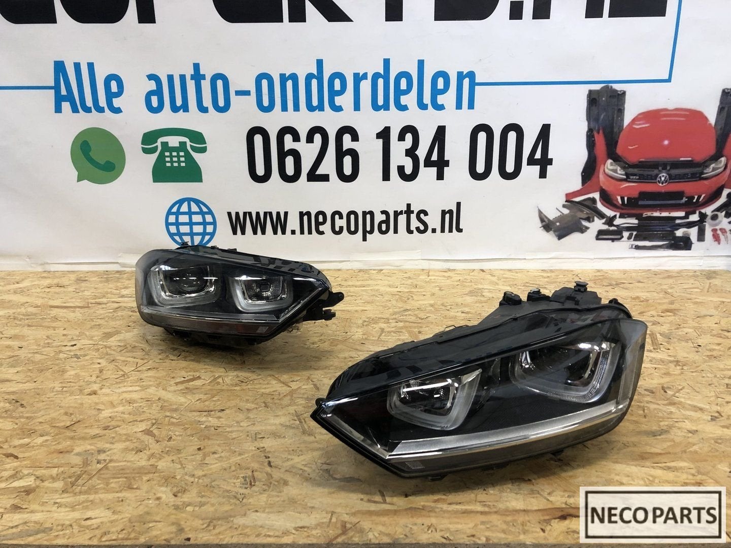 VW SPORTSVAN XENON LED KOPLAMP 517941751A 517941752A, Gebruikt, -, Volkswagen, -