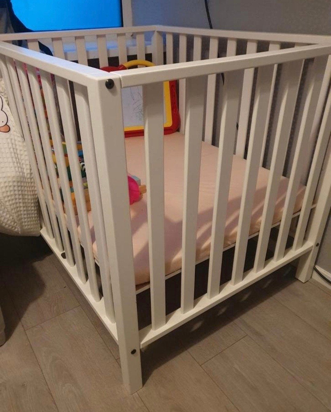 Witte babybox - Zo goed als nieuw, Kinderen en Baby's, Ophalen, Zo goed als nieuw, Rechthoekig